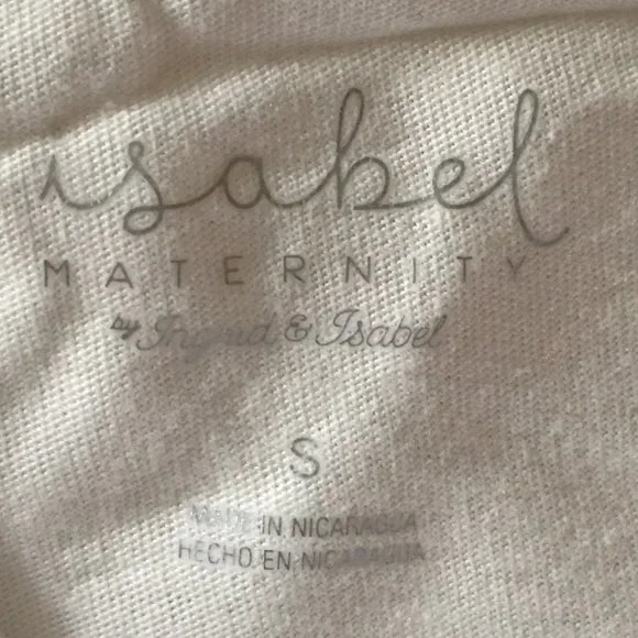 Set of 3 ISABEL MATERNITY Short Sleeve V-Neck Side Shirred Maternity Tees NEW!! - Picture 4 of 7